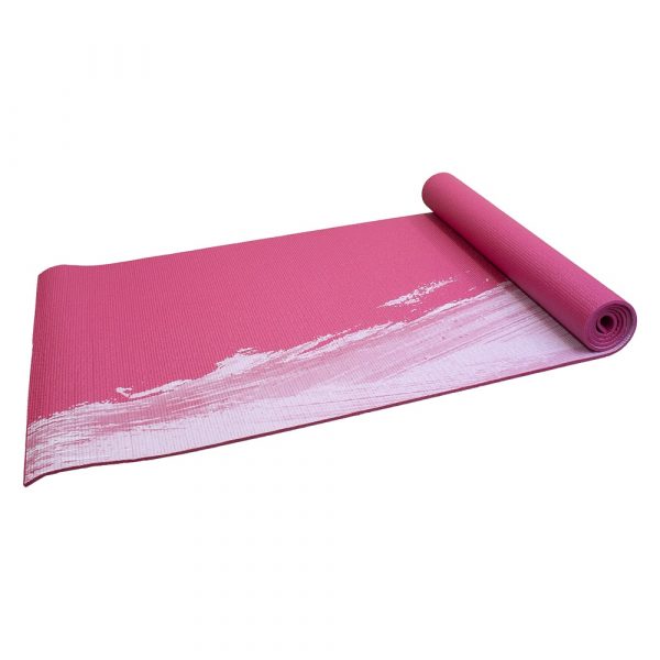 Koop Yogamat - Senz Sports Premium - Roze met print - 8718627095164