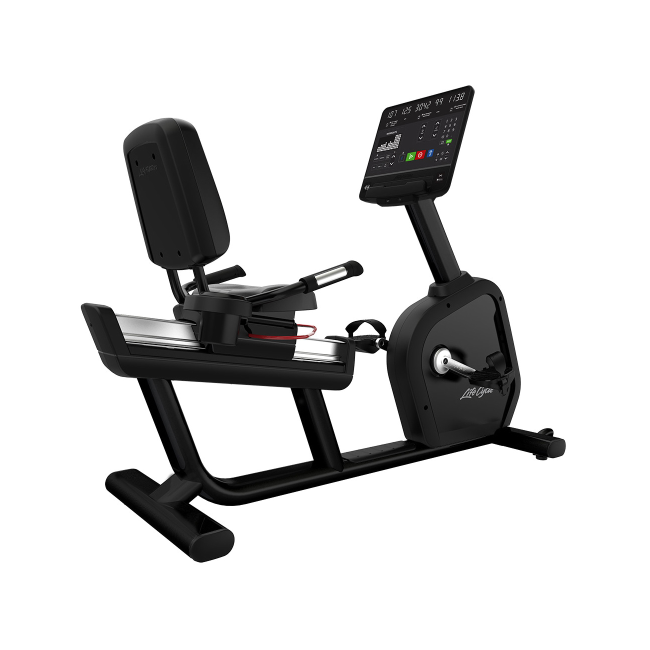 Aanbieding Life Fitness Aspire Lifecycle Recumbent Bike ligfiets SL console bij allesmetsport.nl