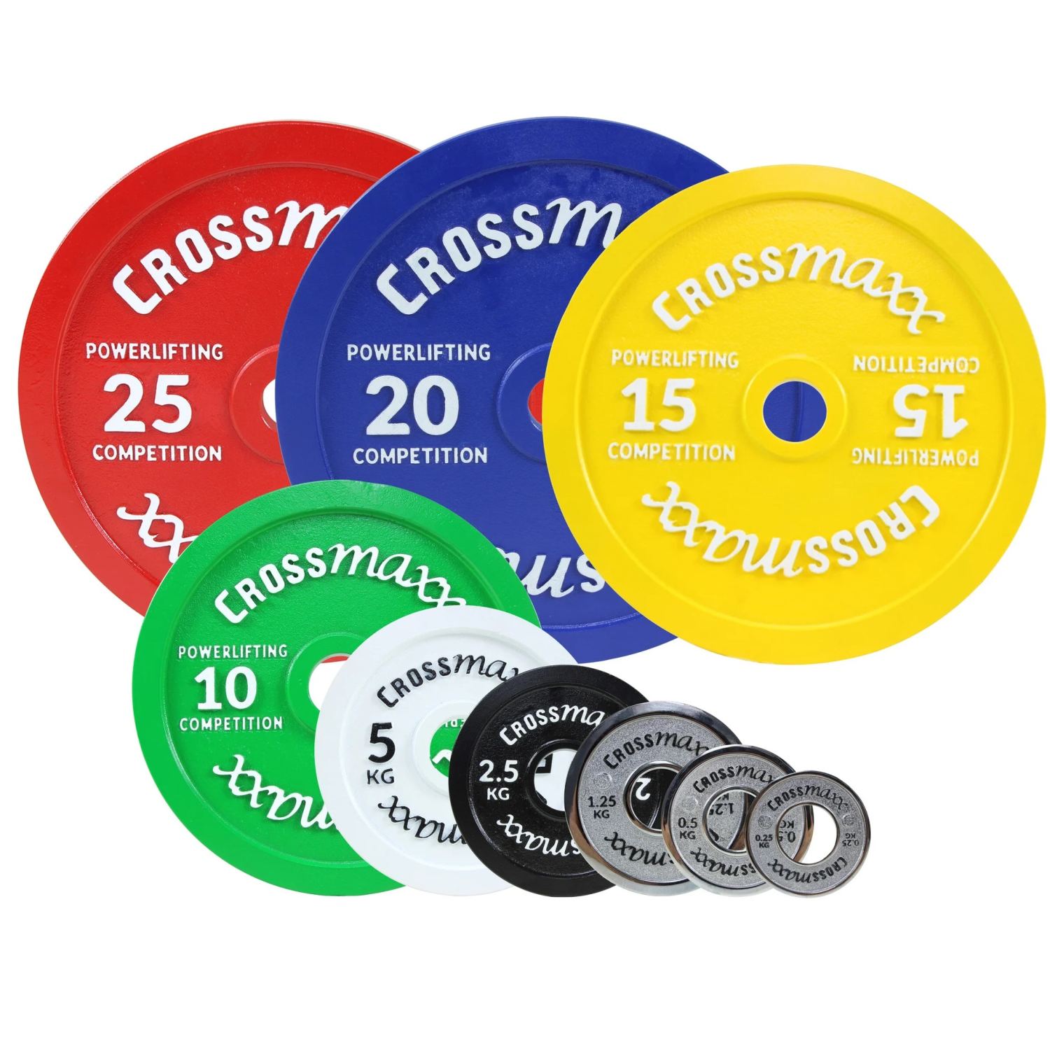 Aanbieding Lifemaxx Crossmaxx calibrated plates 20 kg bij allesmetsport.nl