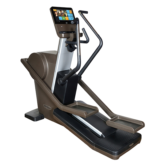 Aanbieding Technogym crosstrainer Artis Synchro Unity 3.0 bruin gebruikt bij allesmetsport.nl