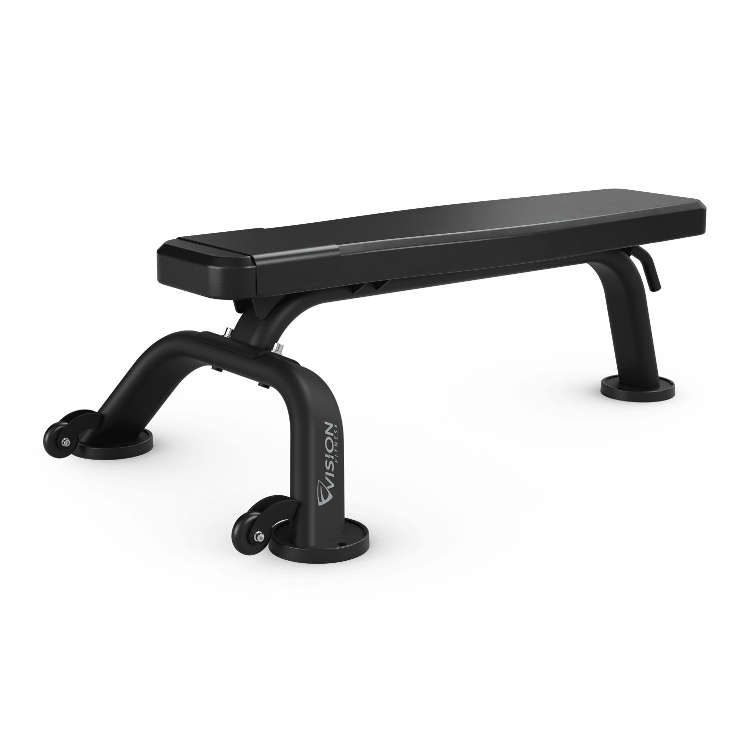 Aanbieding Vision Fitness flat bench with wheels bij allesmetsport.nl