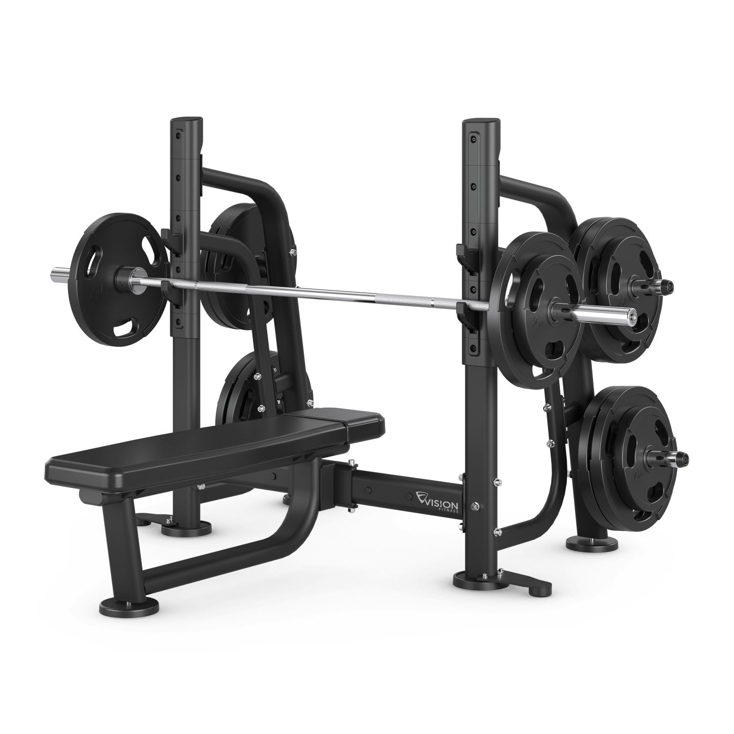 Aanbieding Vision Fitness Olympic Flat Bench bij allesmetsport.nl