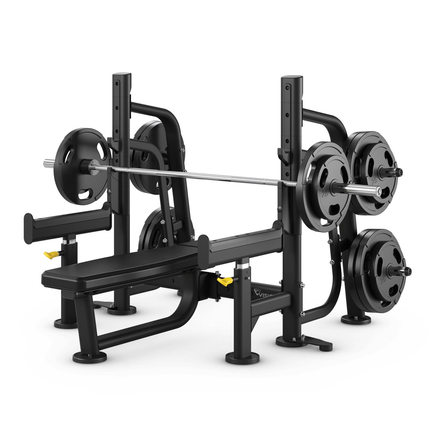 Aanbieding Vision Fitness Olympic Flat Spotter Bench bij allesmetsport.nl