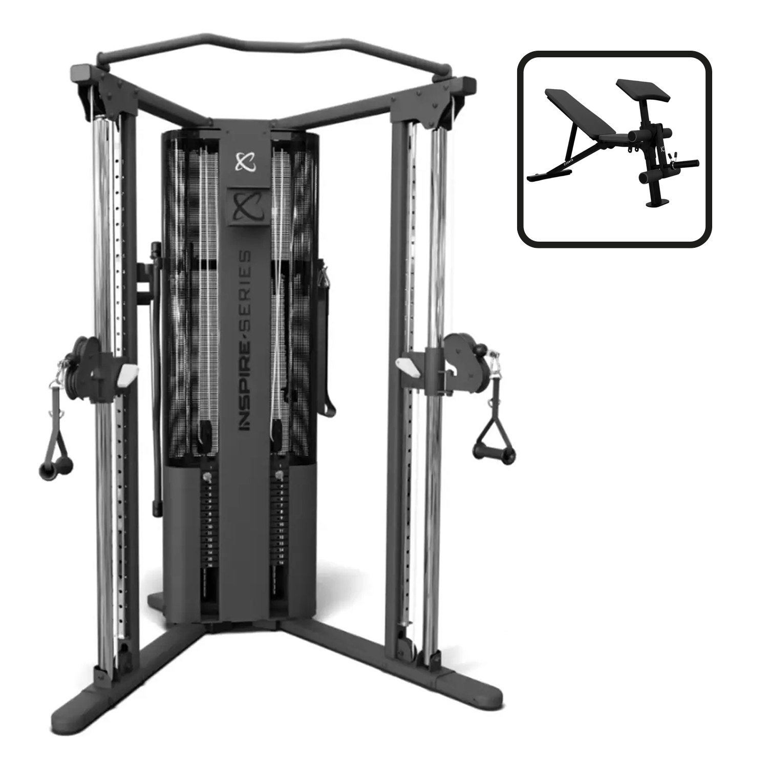 Aanbieding Inspire FT1 PRO Functional Trainer Package bij allesmetsport.nl