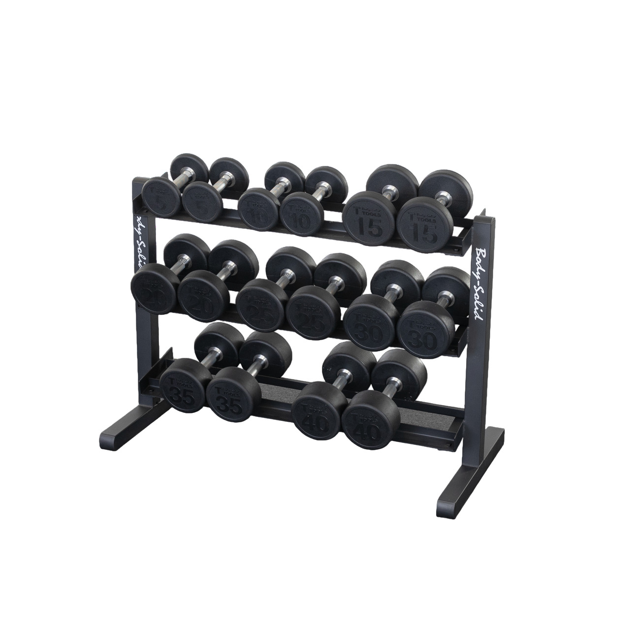 Aanbieding Body-Solid 3 laags dumbbell rek bij allesmetsport.nl