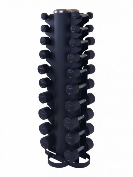 Aanbieding Lifemaxx Dumbbell Toren met Dumbbellset 2 x 1-10 kg (10 paar) bij allesmetsport.nl