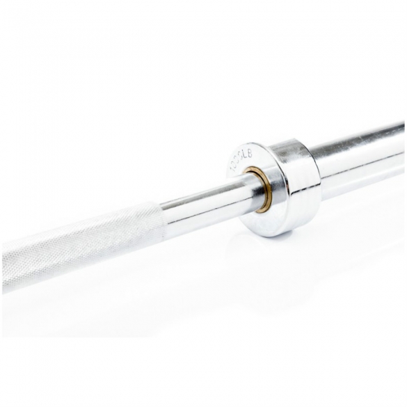 Aanbieding Muscle Power Olympische halterstang 50 mm 218 CM chroom MP813 bij allesmetsport.nl
