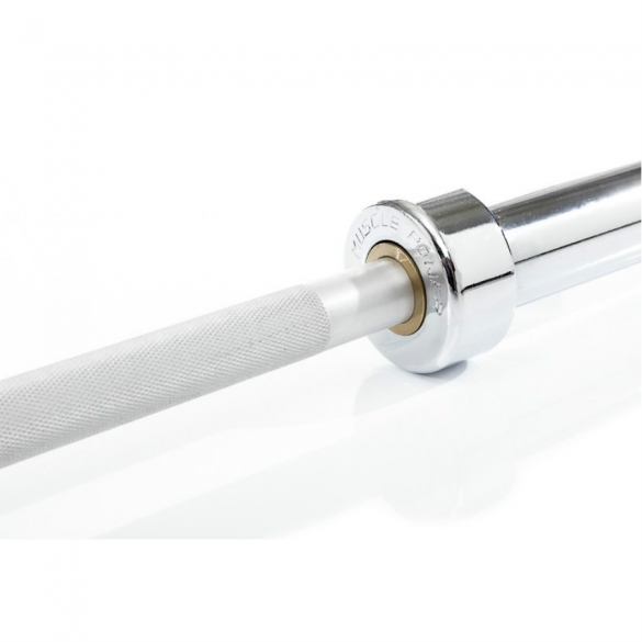 Aanbieding Muscle Power Olympische halterstang 50 mm 183 CM Aluminium MP819 bij allesmetsport.nl