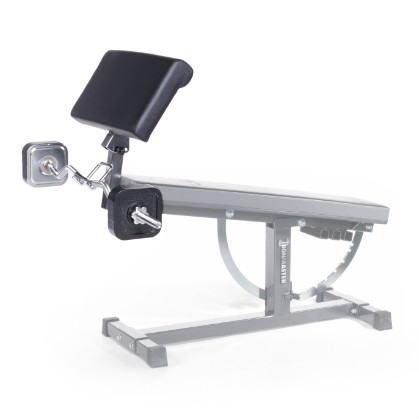 Aanbieding Ironmaster Preacher curl pad attachment voor Super bench bij allesmetsport.nl