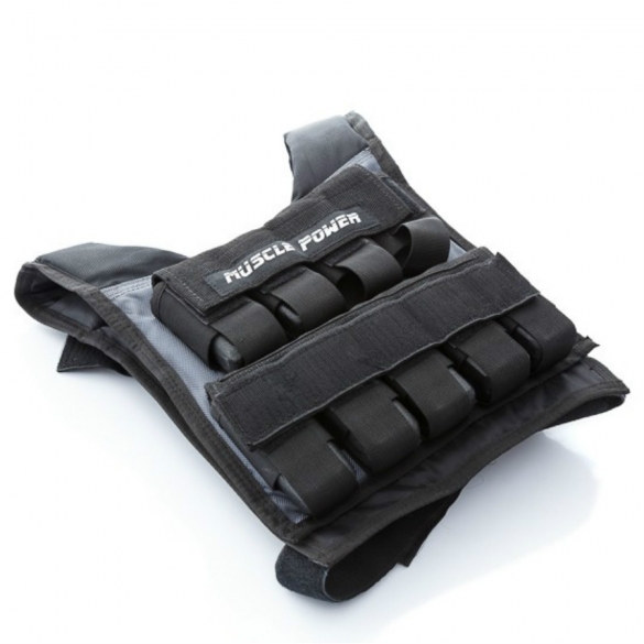 Aanbieding Muscle Power Gewichtsvest 20 kg MP1217 bij allesmetsport.nl