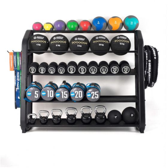 Aanbieding Muscle Power multi fitness opberg meubel bij allesmetsport.nl