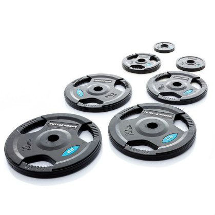Aanbieding Muscle Power Olympische halterset 65 kg