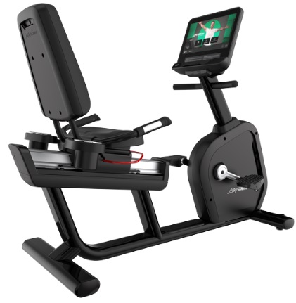 Aanbieding Life Fitness ligfiets Integrity+ Lifecycle SE4 16 inch console zwart bij allesmetsport.nl